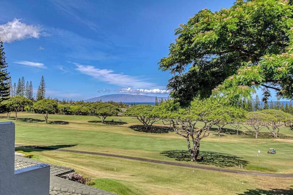 Kapalua Golf Villas Resort is covered with beautiful tropical foliage.