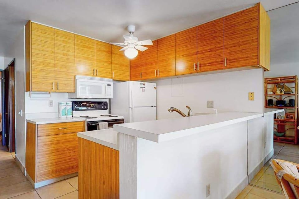 Spacious kitchen with modern appliances