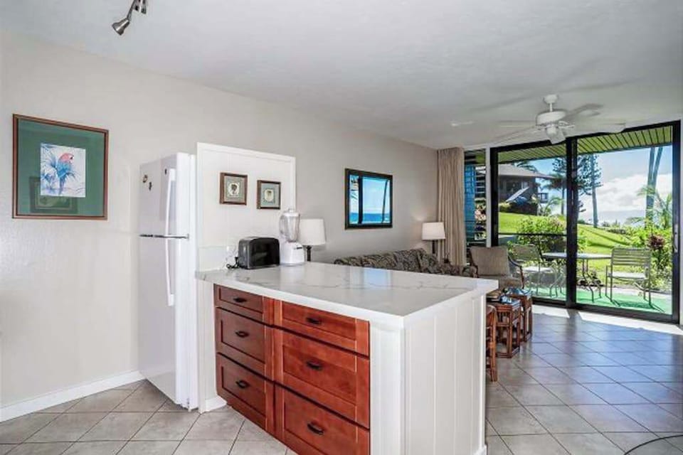 Open kitchen with plenty of counter space for all of your entertaining needs.