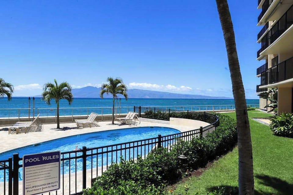 Oceanfront Pool With Endless Blue Horizons