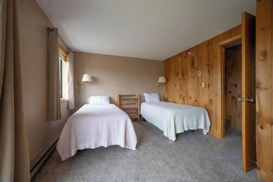 Lower bedroom with twin beds