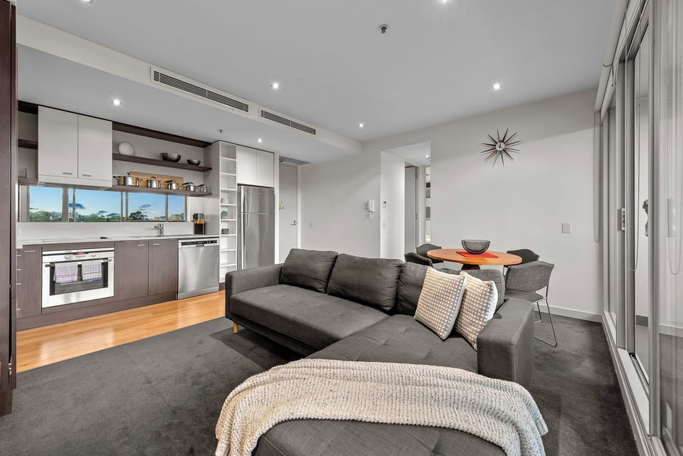 Comfort Apartment, Balcony | Living area | Smart TV