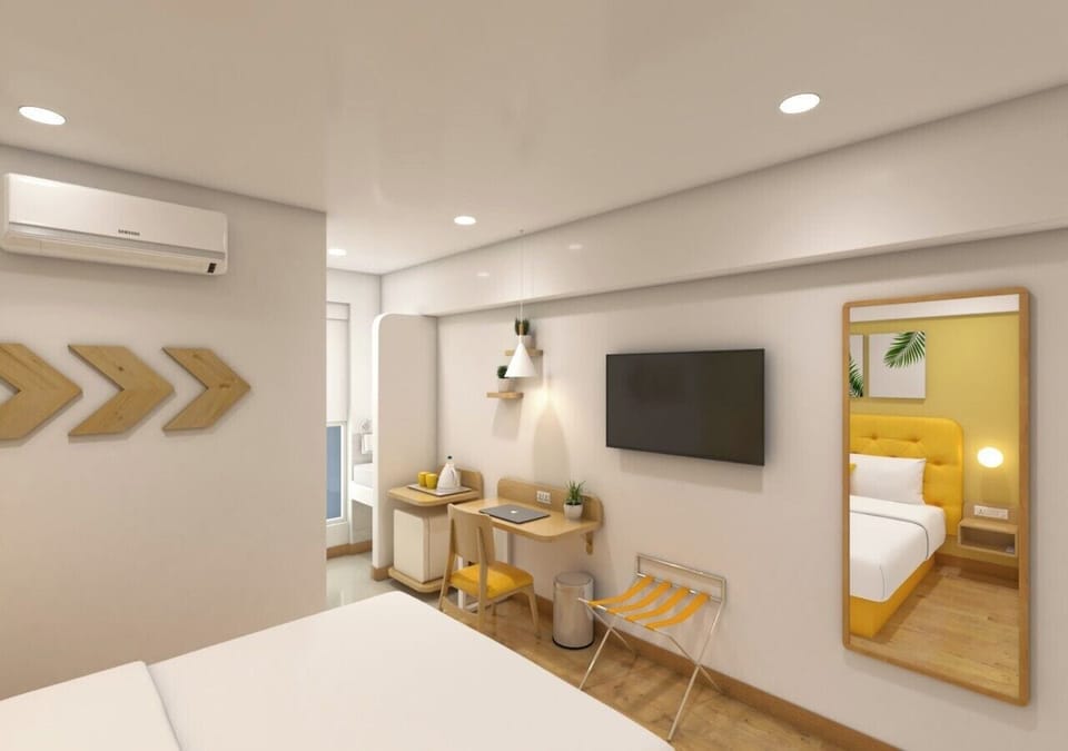Deluxe Double Room, City View | In-room safe, desk, laptop workspace, iron/ironing board (on request)