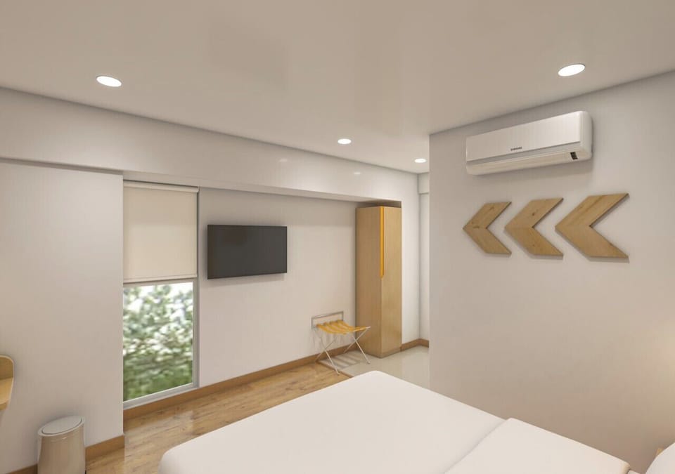 Deluxe Double Room, City View | In-room safe, desk, laptop workspace, iron/ironing board (on request)