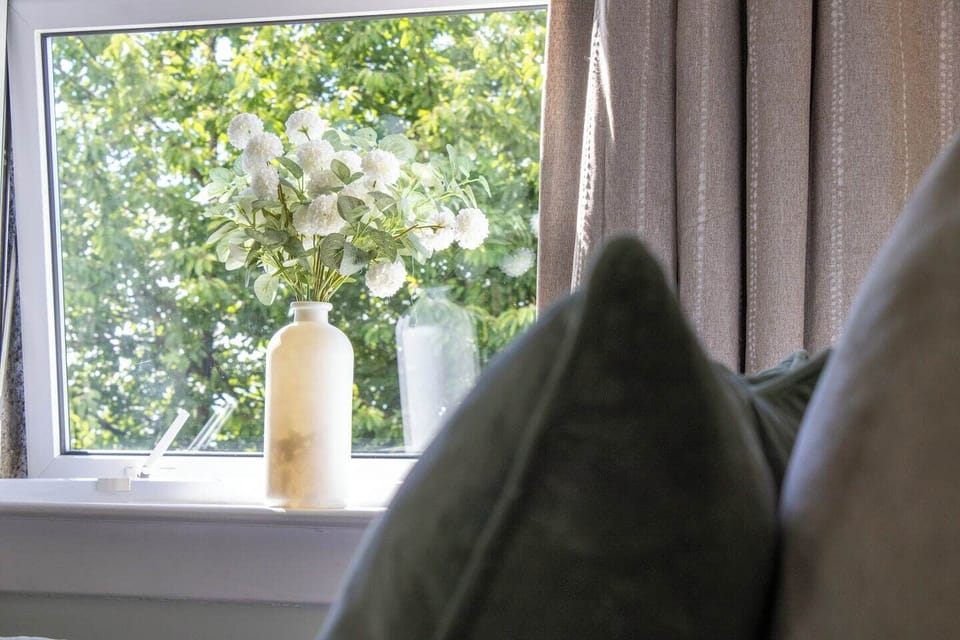 Bright, cozy, and thoughtfully furnished, this bedroom offers the comfort you need for restful nights and refreshing mornings.