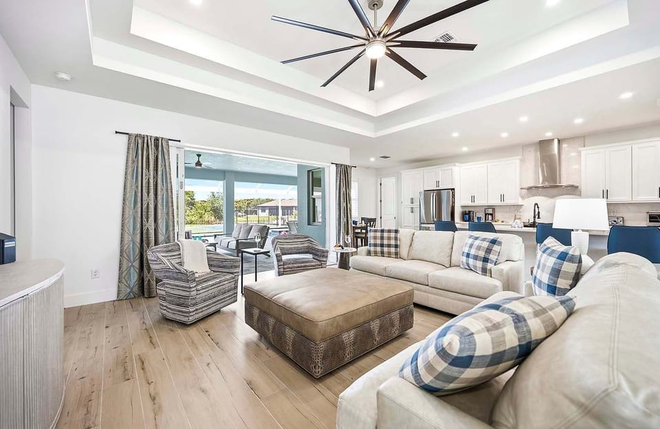 Pickleball Palace offers a Split Floor plan with Tons of Space for a large Family