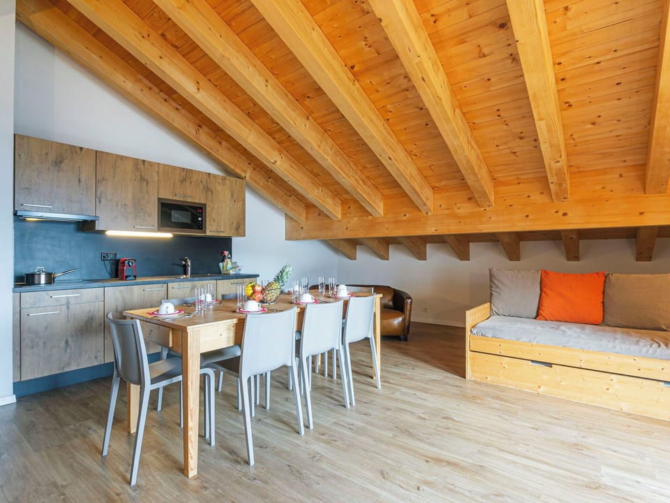 Furniture, Chair, Interior Design, Table, Room, Wood Stain, Balcony, Ceiling, Eco Hotel, Hardwood