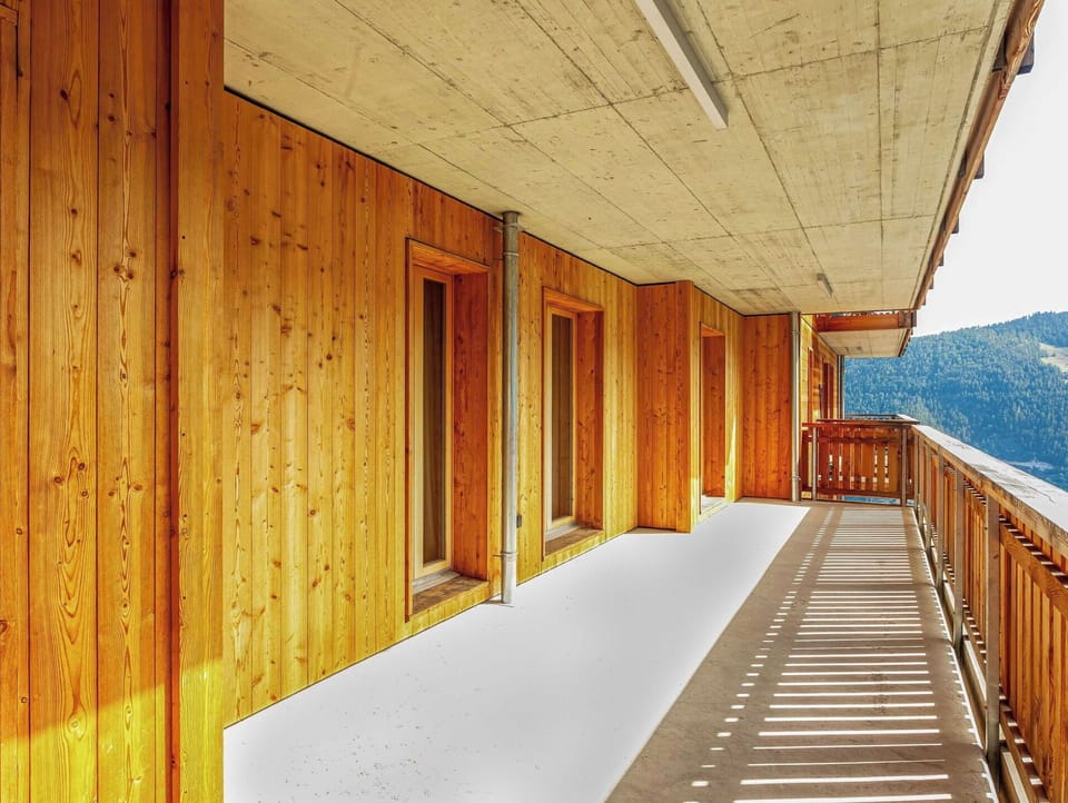 Furniture, Chair, Interior Design, Table, Room, Wood Stain, Balcony, Ceiling, Eco Hotel, Hardwood