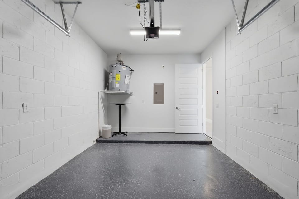 Private garage parking plus additional driveway and nearby guest parking for your convenience.