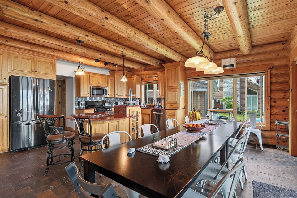Huge kitchen ready for the whole crew!
