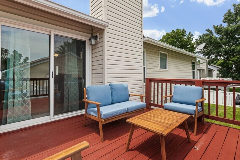 Enjoy outdoor cooking on the propane BBQ grill while everyone relaxes on the spacious deck. A great spot for family dinners and summer evenings.