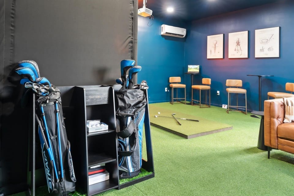 Warning: Friendly competition ahead! Grab a club, pick a course, and see who earns ultimate bragging rights before dinner.