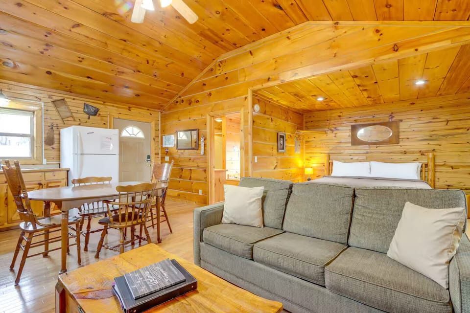 Cabin 1 | Studio | King Bed | Queen Sleeper Sofa