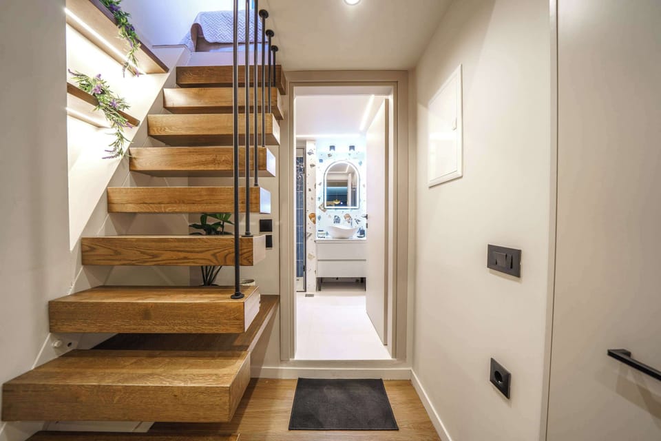 Modern Hallway Leading to the Bedroom