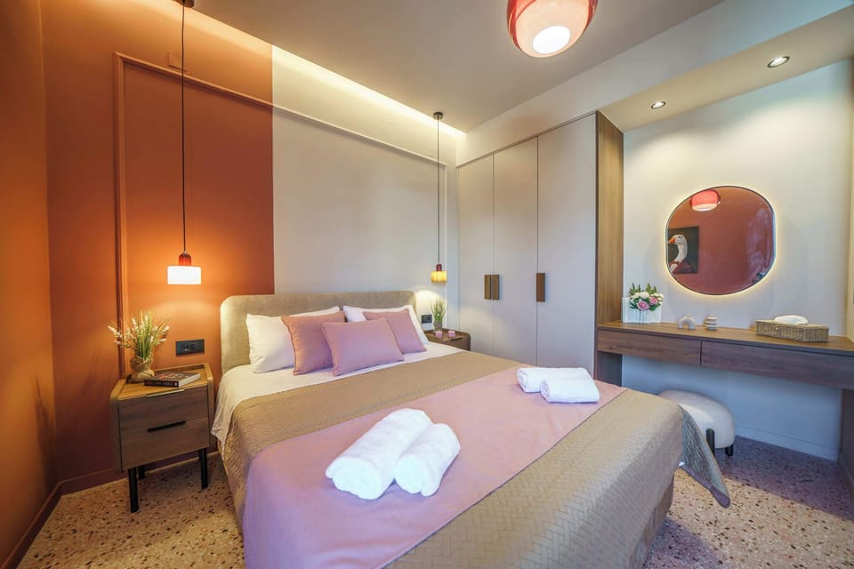Relaxing Bedroom with Warm Ambient Lighting