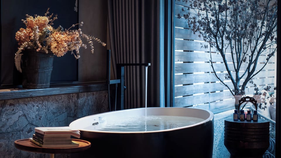 Rainfall showerhead, designer toiletries, hair dryer, bathrobes