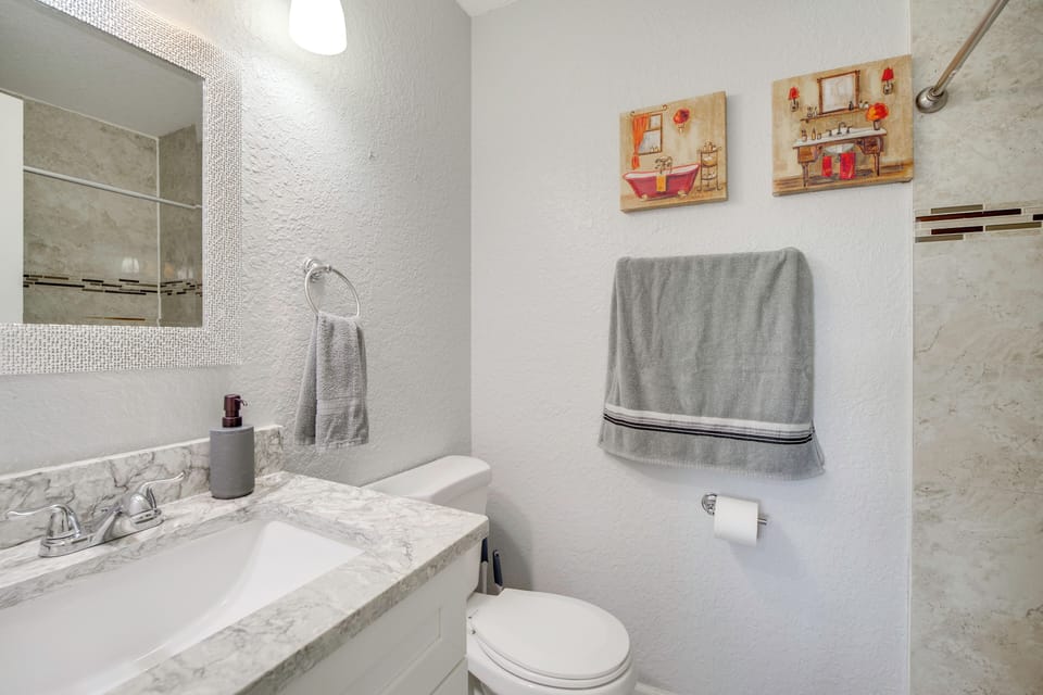 Large Yard, Porch! Pet-friendly Home in Palm Bay Cottage in Palm Bay