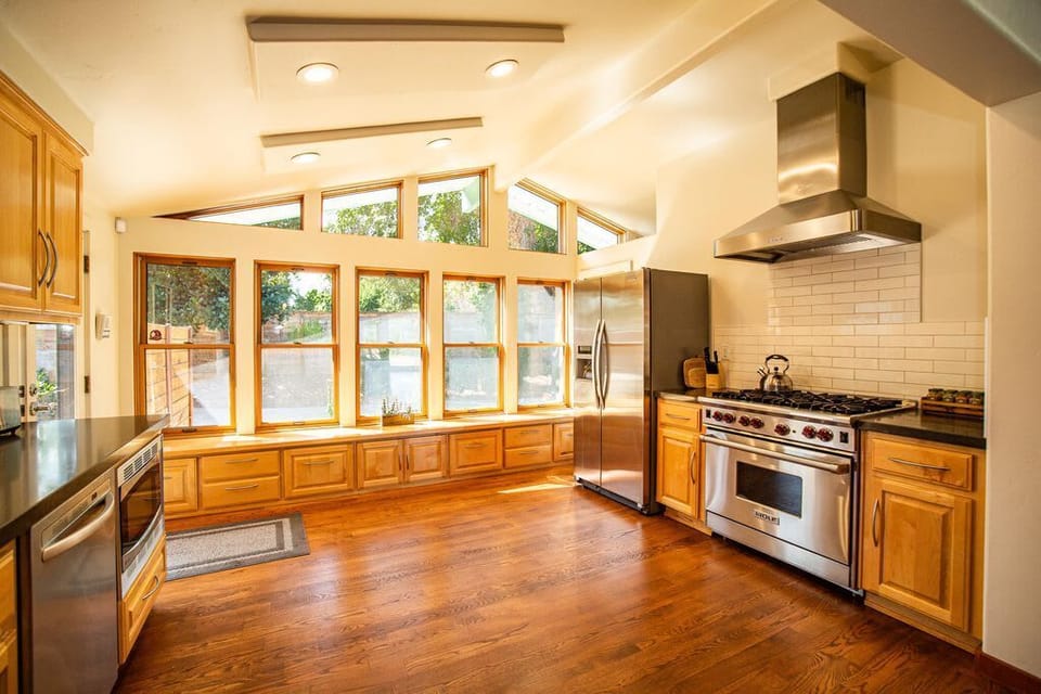 Imagine cooking on this Wolf professional range!