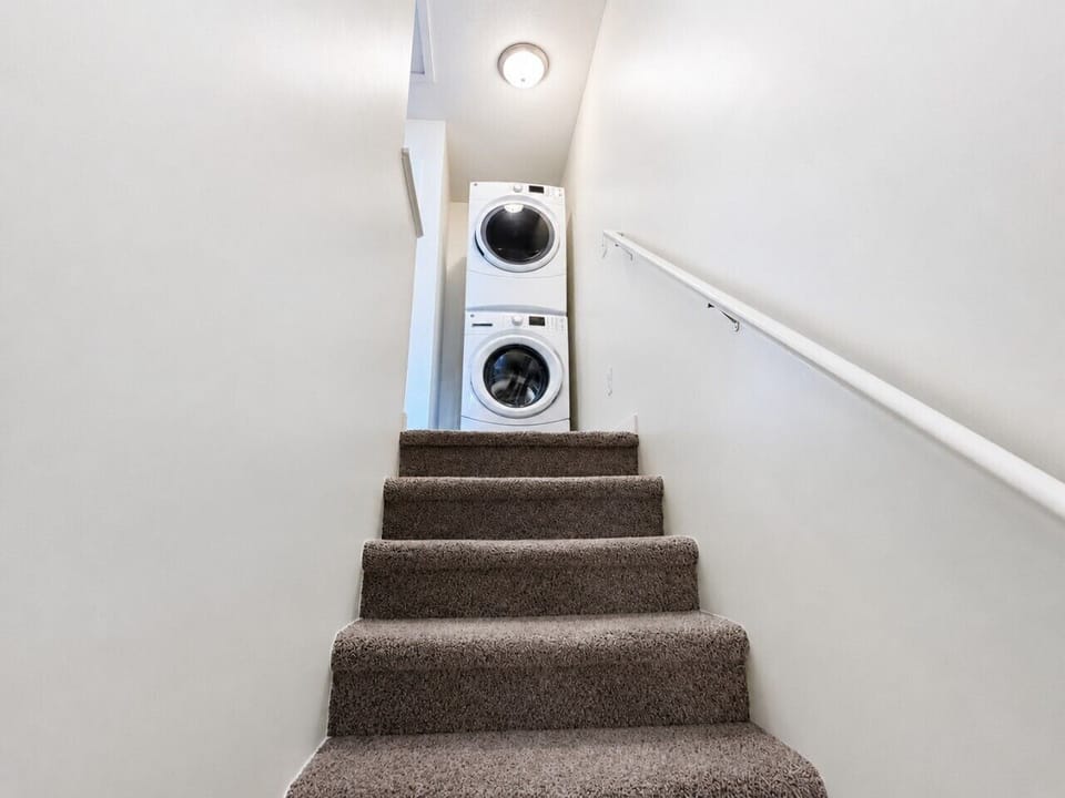In-unit laundry makes packing light a whole lot easier.