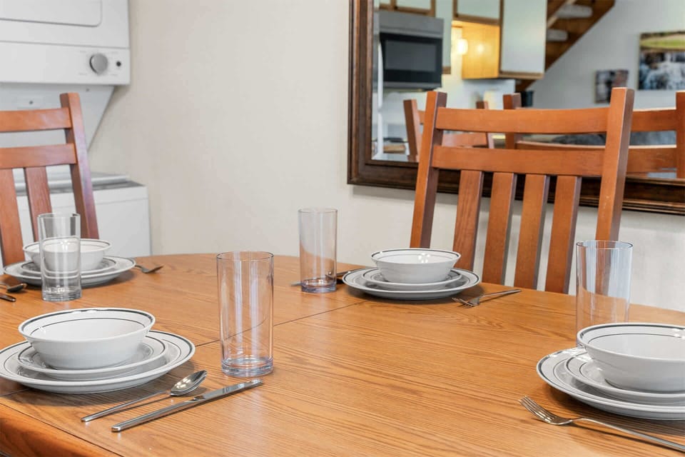 Make mealtime memories together at the dining table, seating 4​