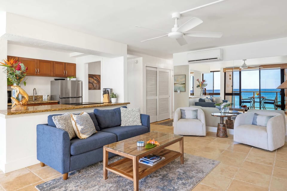 Living Room, Kitchen & Lanai