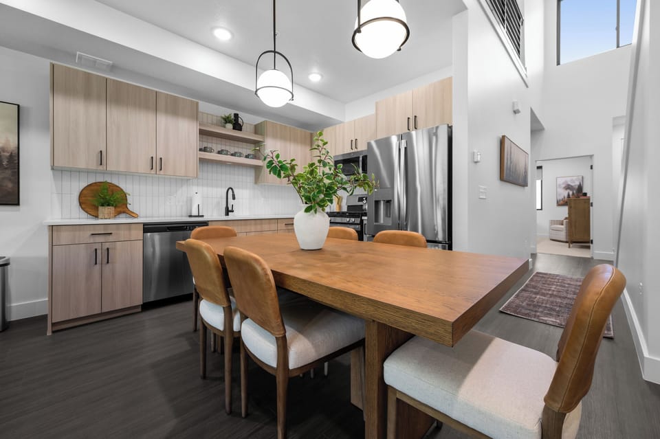 A perfect gathering place for meals, games, and family memories.