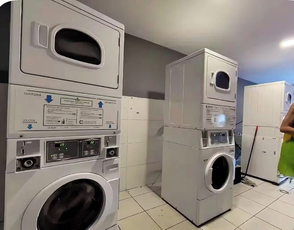 Laundry in the building- wash and dryer