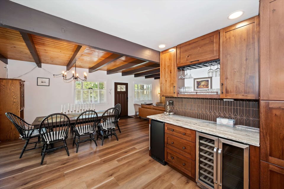 The open kitchen is well equipped for an unforgettable getaway​