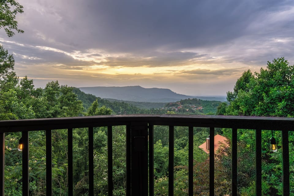 Panoramic Sky Mountain views on wraparound outdoor decks