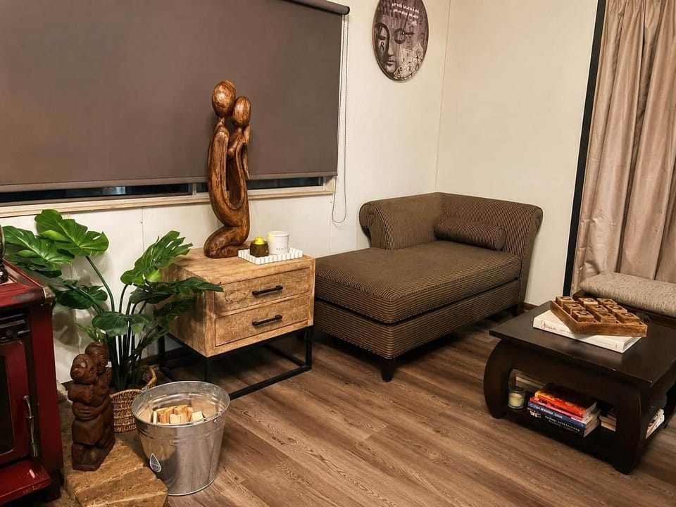 Relax by the cosy wood fire while playing games or reading some our books