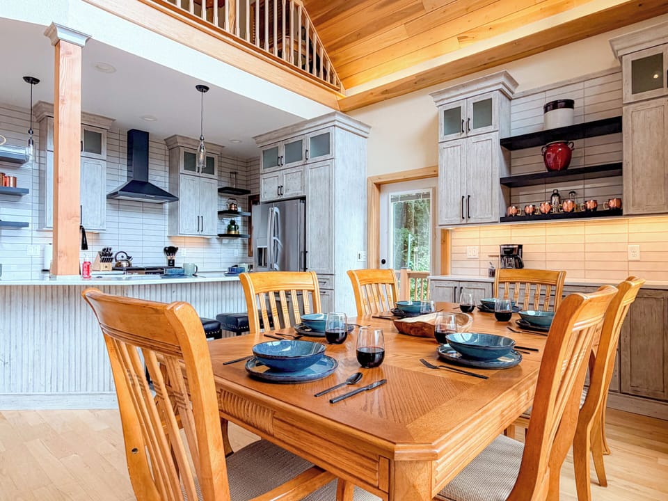 Dining and kitchen area