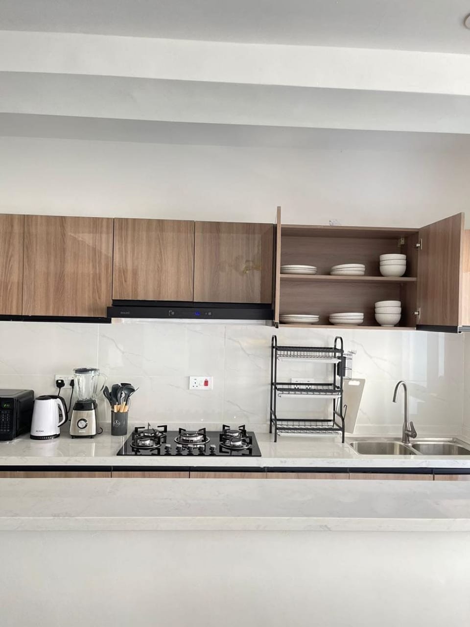 Classic Apartment, Balcony, City View | Private kitchen | Coffee/tea maker, full-size fridge, microwave, oven
