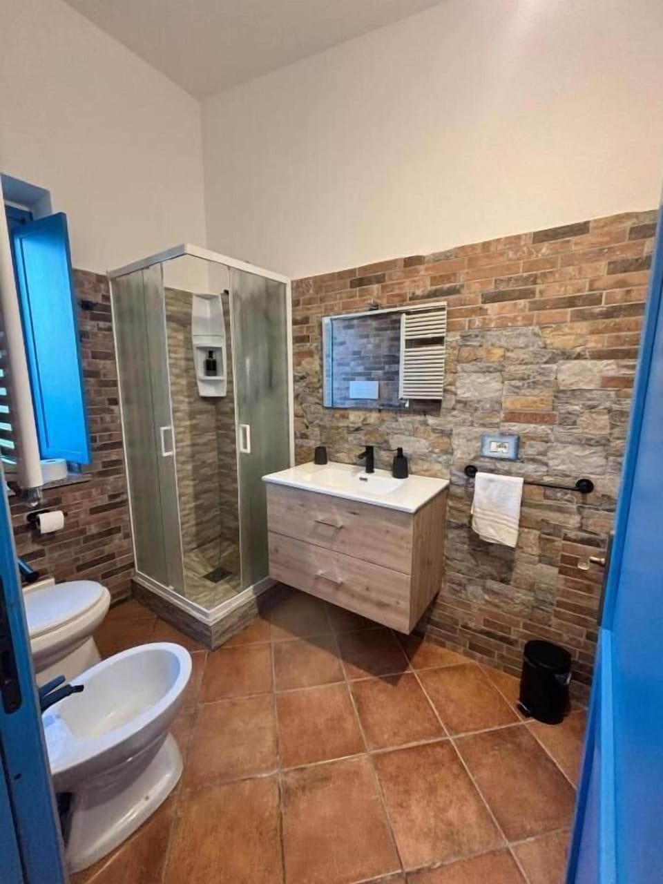 Free toiletries, hair dryer, towels, toilet paper