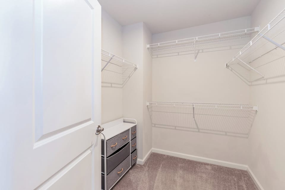 Large primary closet! 