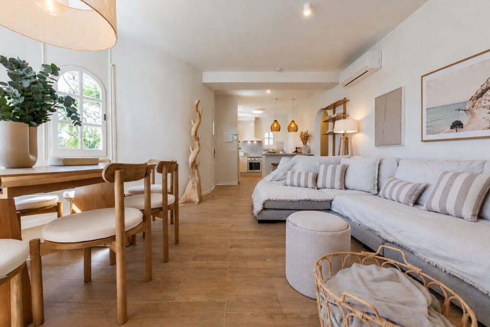Comfortable lounge area with modern open-space design