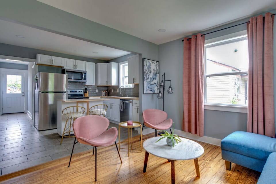Living and dining area view