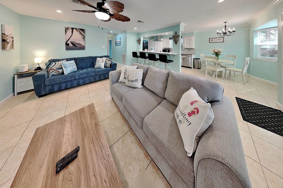 Open Concept Living Room, Kitchen, & Dining Area - First Floor