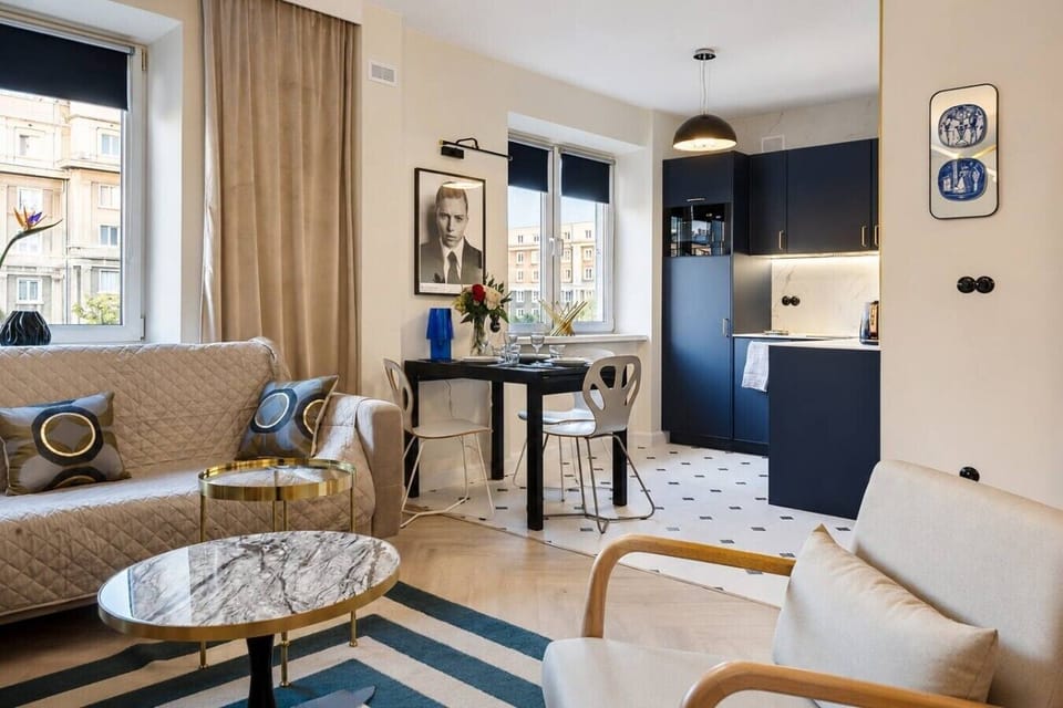 Studio for 4 Persons Near Old Town | Book Now with RENTUJEMY.COM