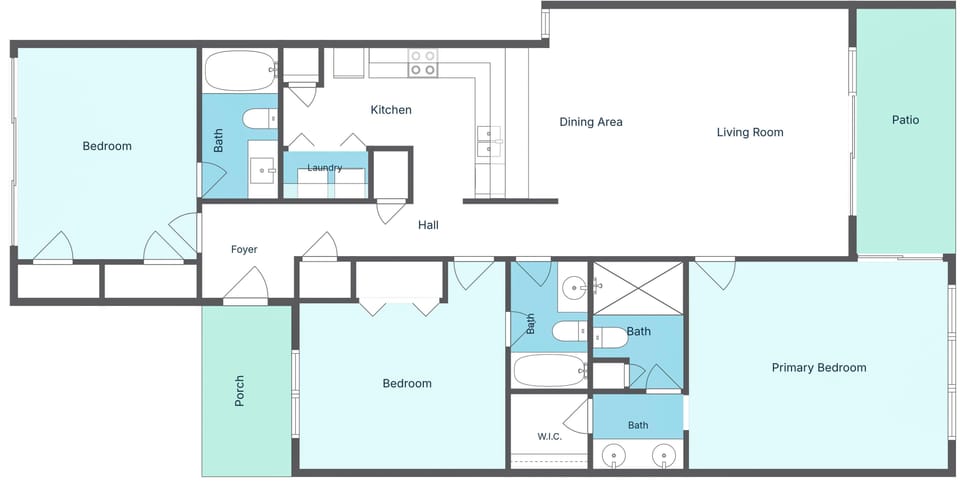 Edgewater Golf Villa 2801 - Floor Plan