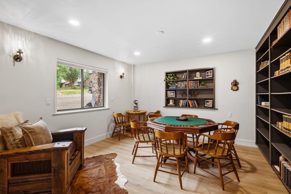 Game Room - Gather around the poker table or curl up with a good book in the game room/library.