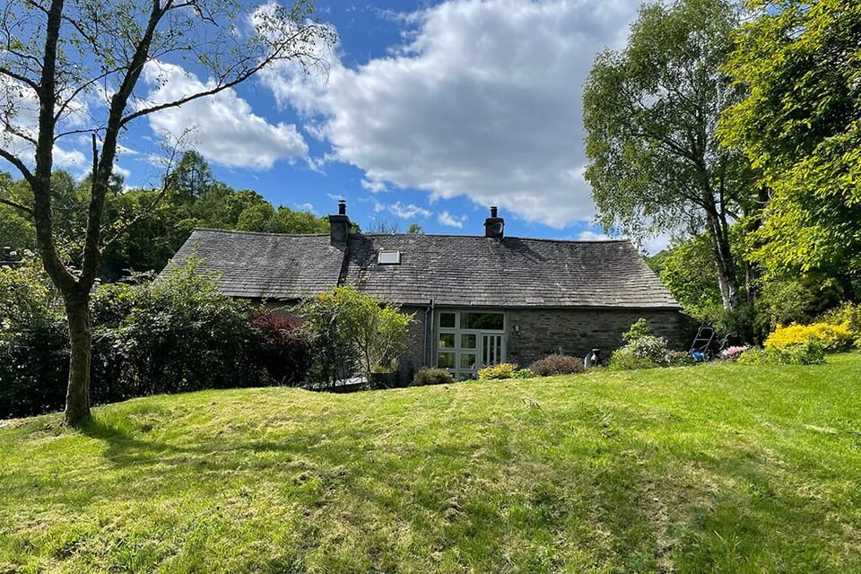Rear view of The Barns from the garden.