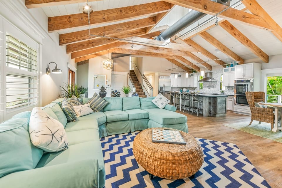 Open Concept Living Space - Buddy Beach House
