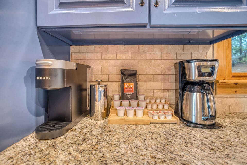  Keurig, drip coffee, and all the fixings — your morning routine is fully covered.