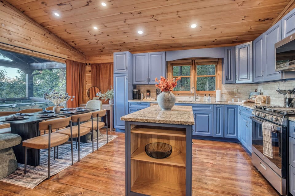 Stylish and spacious, this kitchen was made for group meals and good conversation.