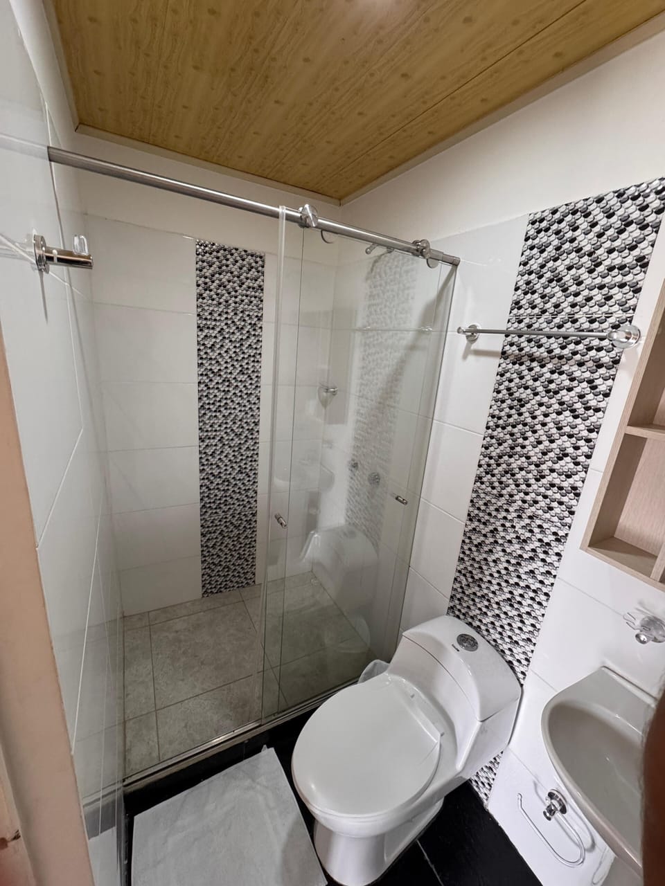 Double Room, Mountain View | Bathroom | Shower, towels, soap, toilet paper