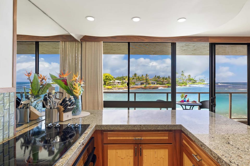 Kitchen with an Ocean View