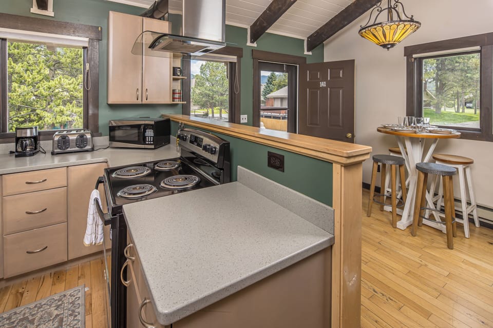 Open kitchen space with dining | Main Level