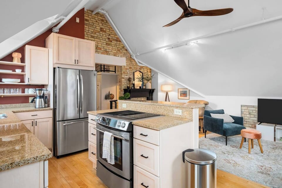 Cook, gather, and relax in one beautiful open space.