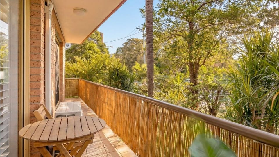 Enjoy your morning coffee or evening wine on the private balcony surrounded by leafy views.