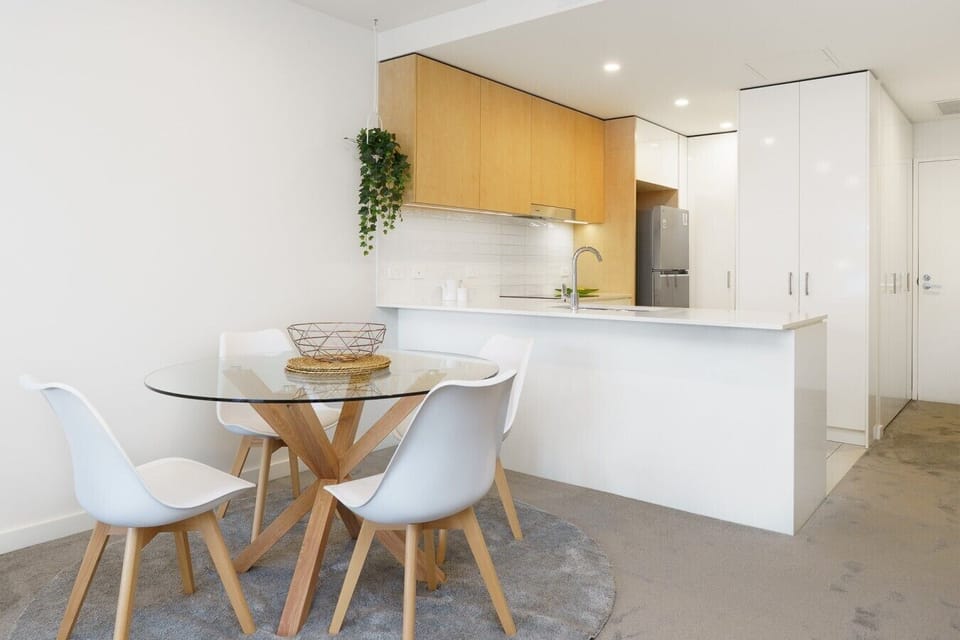 Gather around the dining table for breakfast, dinner or a relaxed coffee before exploring everything the neighbourhood has to offer.